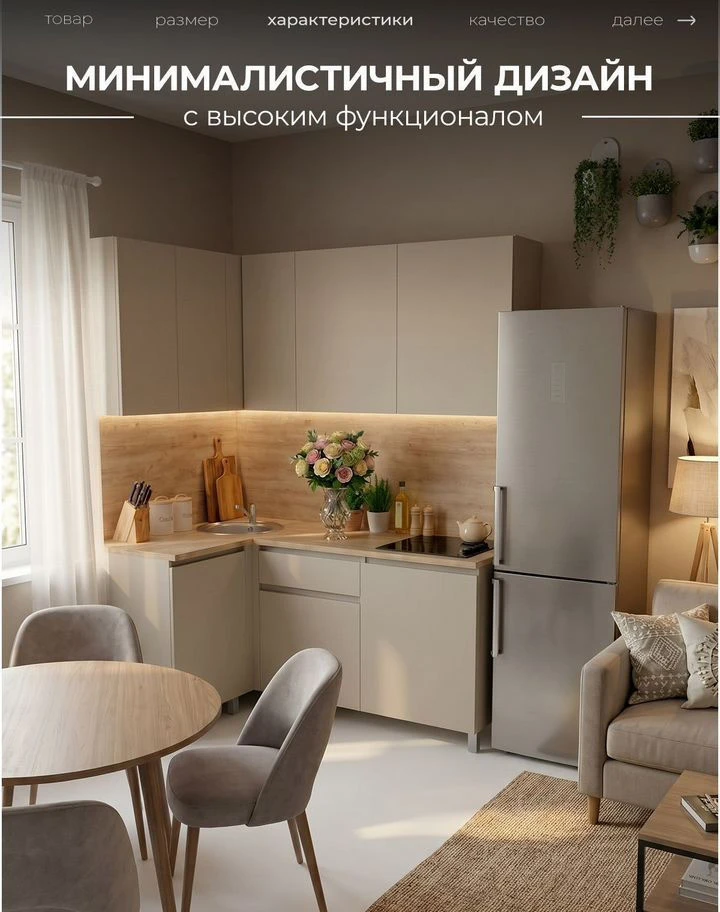 Кухня кашемир угловая новая